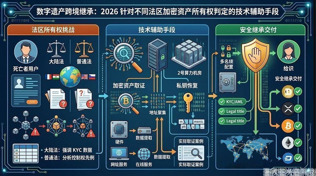 數字遺產跨境繼承：2026 針對不同法區加密資產所有權判定的技術輔助手段(2)